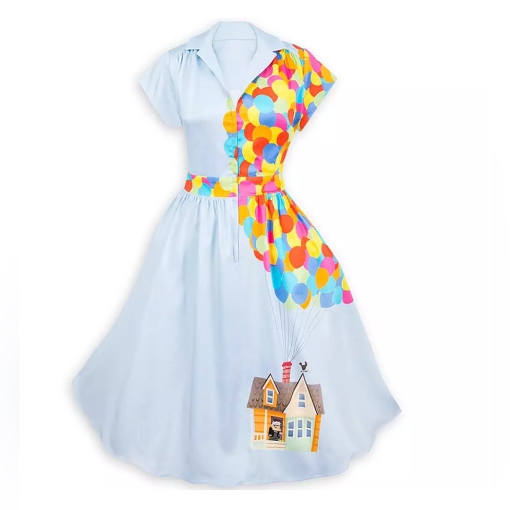 Disney The Dress Shop UP Pixar House Carl Russell Women’s 3X Sky Balloons RARE